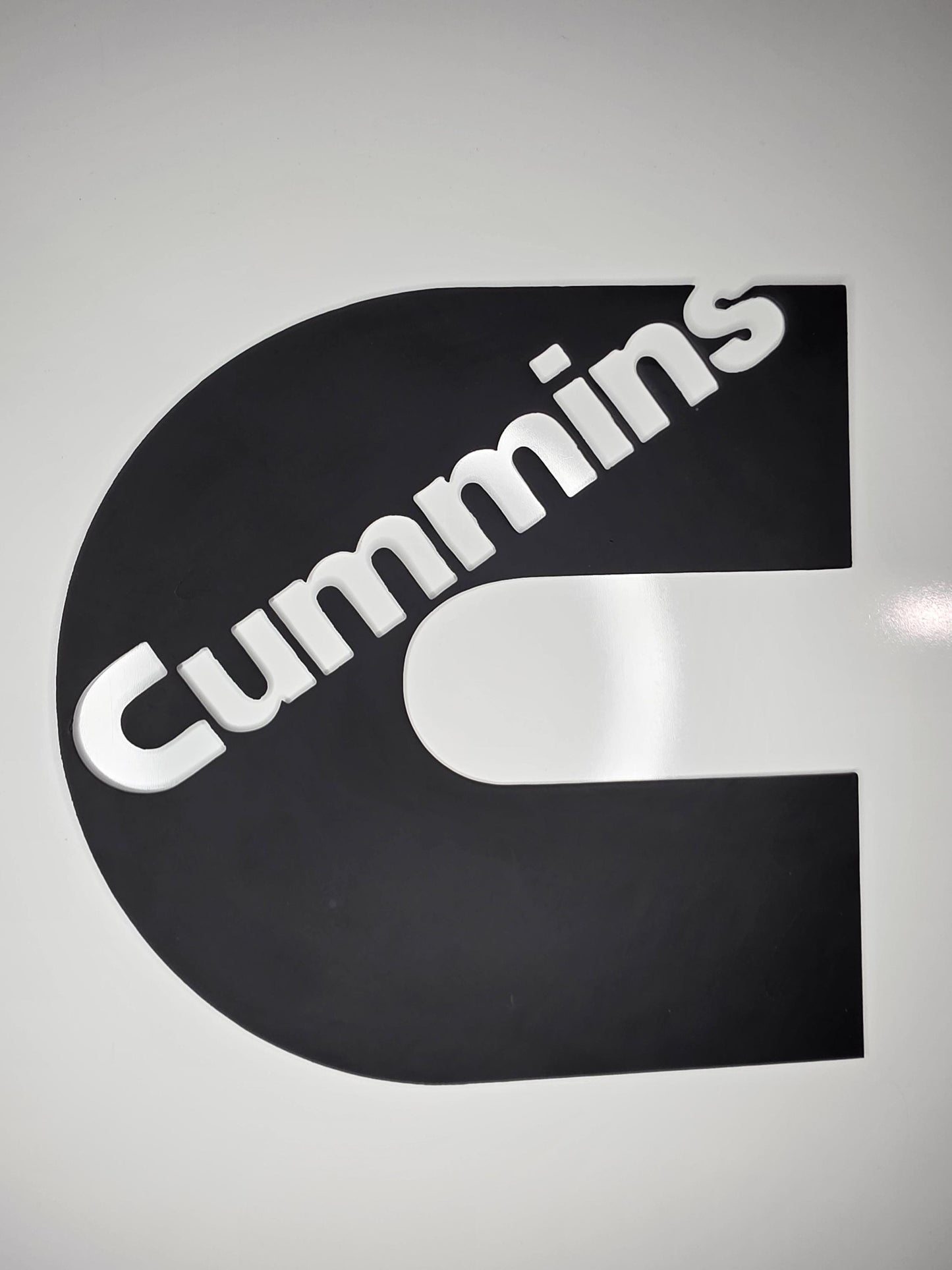 Cummins Logo Metal Wall Art | CNC Cut Steel Diesel Decor