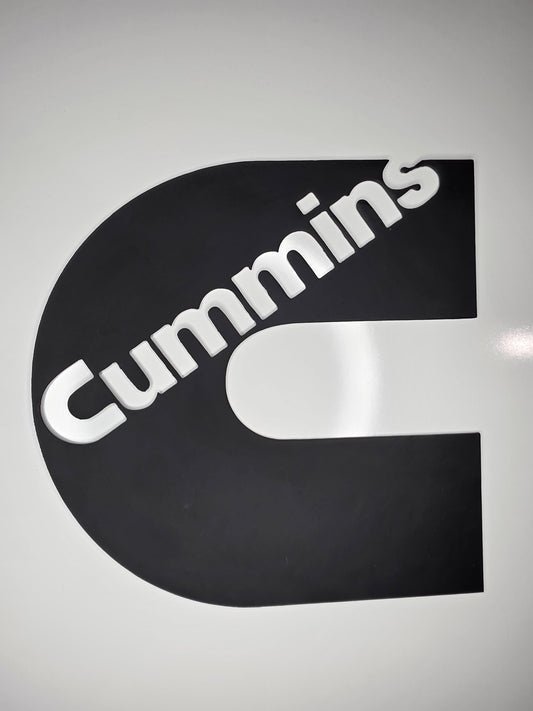 Cummins Logo Metal Wall Art | CNC Cut Steel Diesel Decor